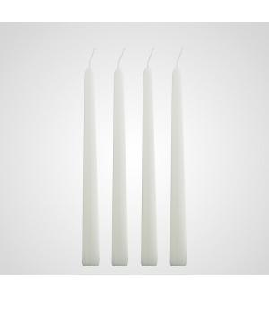 Набор из 4 белых свечей 24 см арт. 7314-11