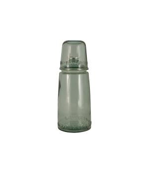 Бутылка д/воды 1л со стаканом 0.22л (зелёный) "Natural  Water" без упак.