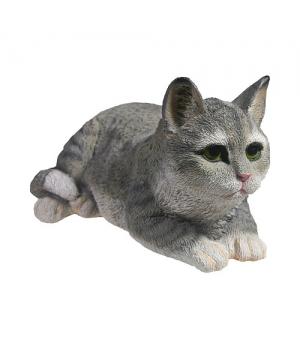 Фигура  декоративная "Кот" (серый), L25 W12 H9 см