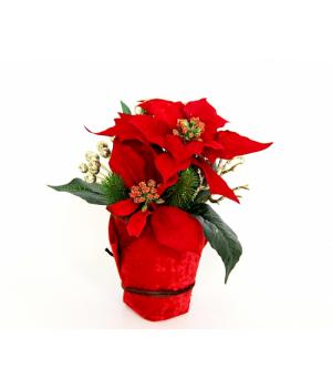 Цветок-декор новогодний (H-25см)  DN-59912