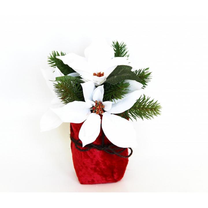 Цветок-декор новогодний (H-20см) DN-59913