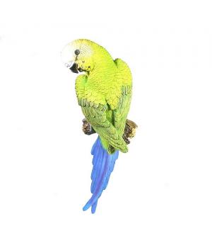 Фигура декоративная "Попугай волнистый на ветке" L10W7H30
