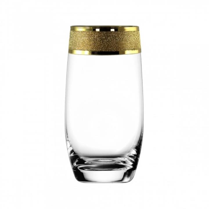 KAV23-812/S Набор - стаканы для коктейля 6 шт с узором "Золотой карат"