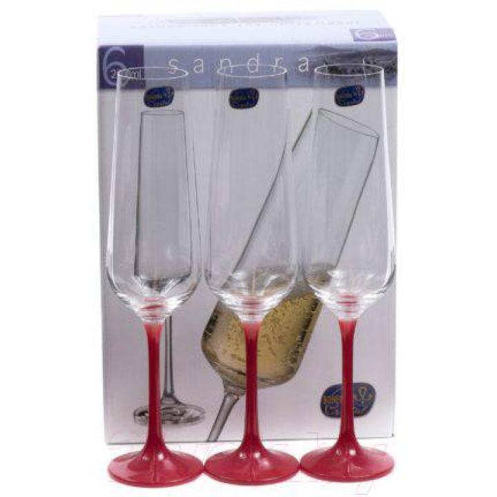 Сандра набор бокалов для шампанского 200 мл D4657 6шт