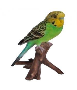 Фигура декоративная садовая "Зеленый попугай"L9,7W8H16,5см