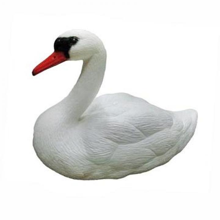 Лебедь-фигура садовая (38*17*28см) белый А064