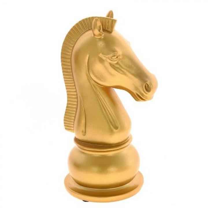 Фигурка декоративная "Шахматный конь", L11 W9 H20 см