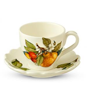 Набор чашка с блюдцем 2 предмета  artigianato ceramico Груша, 7417-CEM	39539