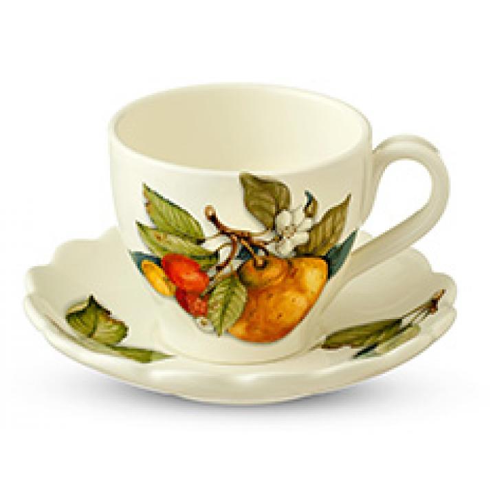 Набор чашка с блюдцем 2 предмета  artigianato ceramico Груша, 7417-CEM	39539