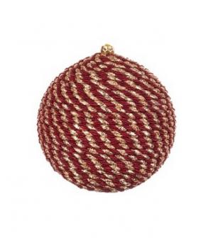 Плетеный бордово-золотой шар 10 см 11025 Karlsbach