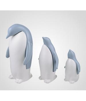 Набор из 3 пингвинов 26x14x12; 20x20x9; 14x10x7см