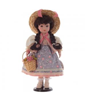 799967 Кукла "Полина", L21 W11,5 H46 см (фарфор, текстиль)