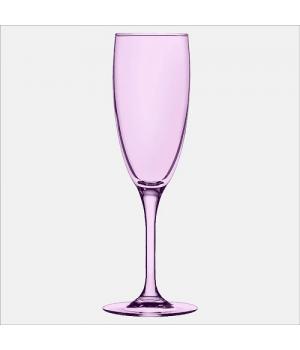 (O)V/F-1687/S/Z/6  Набор - Бокалы для шампанского 6 шт.  цвет "Фиолетовый"