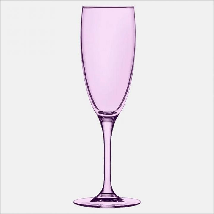 (O)V/F-1687/S/Z/6  Набор - Бокалы для шампанского 6 шт.  цвет "Фиолетовый"