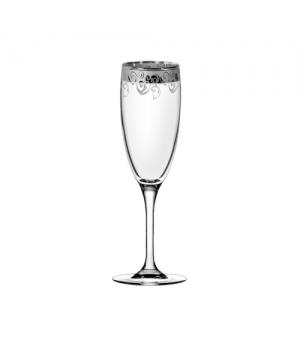 SE531-1687/S/Z/6  Набор - Бокалы для шампанского 6 шт. с узором "Весенний букет"