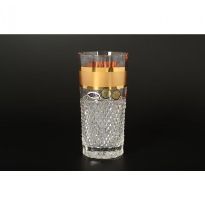 Набор стаканов для воды 350 мл Max Crystal Золото (6 шт.)