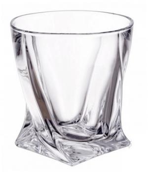 Набор стаканов 6 шт для виски 340мл Crystalite Bohemia Quadro