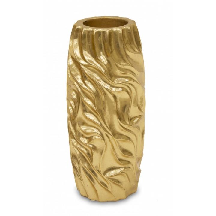 Золотая ваза с узорами. Размер: 80x33x33см