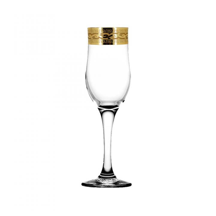EAV08-160/S/Z/6 Набор - Бокалы для шампанского 6 шт с узором "Версаль"