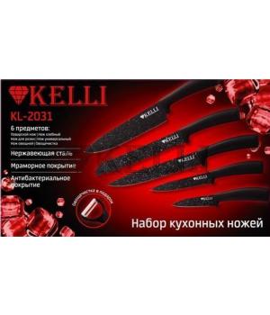 Набор ножей с Мраморным покрытием 6 предметов KL-2031 (1х10)