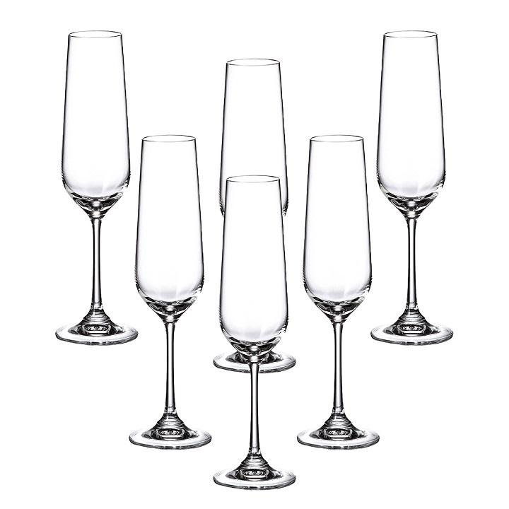 Набор бокалов для шампанского Crystalite Bohemia Strix/Dora 200 мл (6 шт)