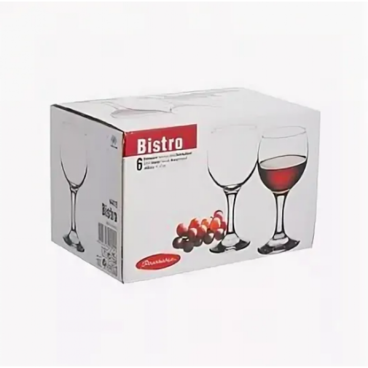 Бокал БИСТРО 210мл д/красного вина 6шт 44412B