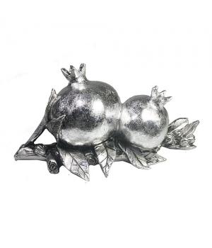 Фигура декоративная "Гранаты" (серебро) L18 W9 H10