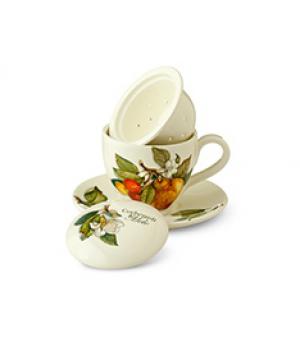 Набор чашка с блюдцем 2 предмета  artigianato ceramico Груша, 7392-CEM 39538
