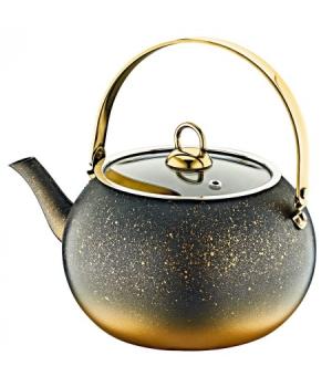 Чайник с АПП, размер: S - 1 л, цв. черн./золотой, арт. 8212-S-Gd