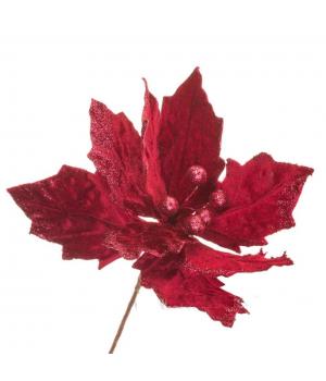 Цветок искусственный "Пуансеттия", 35 см цветБордовый Арт.TY88-21543