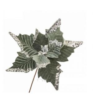 Цветок искусственный "Пуансеттия", 49 см цветСветло-зеленый Арт.TY76-2#