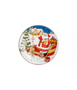 Тарелка закусочная Certified Int. Мастерская Санта-Клауса.Олененок 23 см (керамика)
