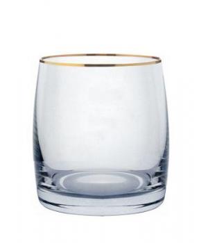 Идеал набор стаканов для бренди 290 мл ОА727 отводка золотом 6шт
