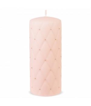 Свеча "Флоренция" Пудрово-розовая, большая 16,5x7x7