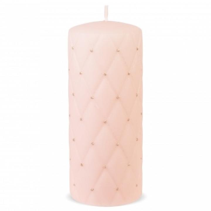 Свеча "Флоренция" Пудрово-розовая, большая 16,5x7x7