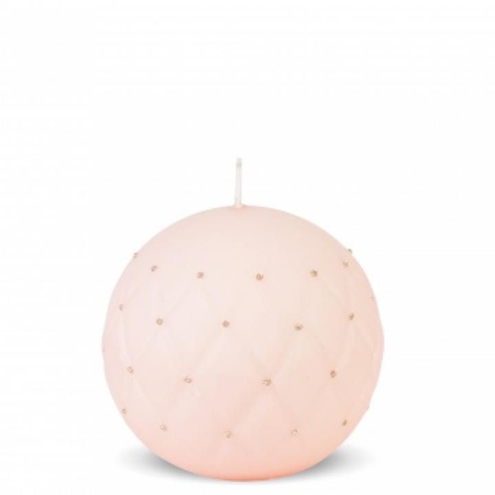 Свеча "Флоренция" Пудрово-розовая сфера маленькая 9,5x10x10