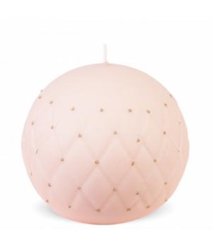 Свеча "Флоренция" Пудрово-розовая,сфера, большая 11x11,5x11,5