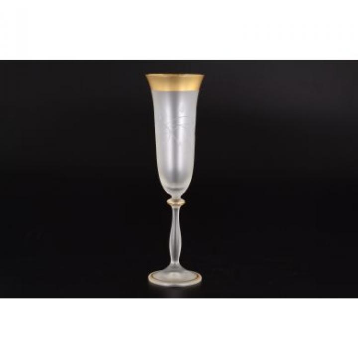 Набор фужеров для шампанского Матовые цветы 190 мл E-V, 285-40600/190