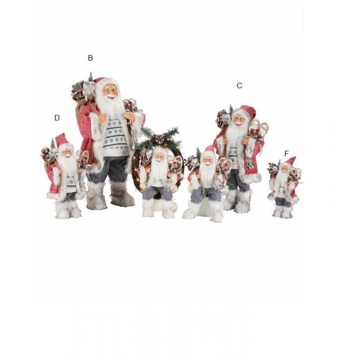 Декоративная новогодняя кукла - "Дед мороз" 30см TM-218523F
