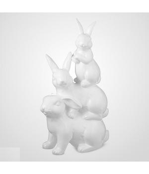 Семья кроликов 37x21.5x12.5см