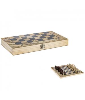 796262 Игра настольная 3 в 1 (шахматы, шашки, нарды), L34 W17 H4 см