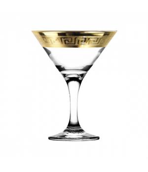 TAV91-410/S  Набор 6 бокалов для мартини с узором"Версаче Голд"