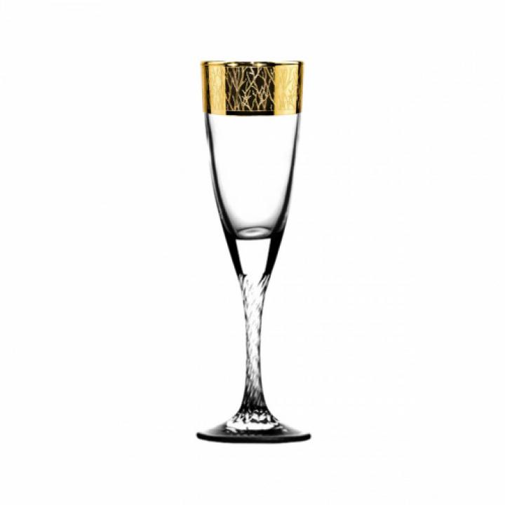 TAV321-307/S Набор - Бокалы для шампанского 6 шт с узором "Флора"